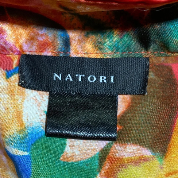 Natori Multicolor Floral Kimono/Mumu/Kaftan/House Dress - Picture 6 of 10